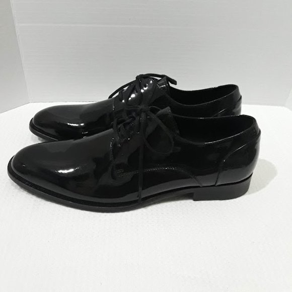 Kenneth Cole New York Keep T-Rack Mens Black Patent Leather Lace Up Oxfords 9.5M main image 5